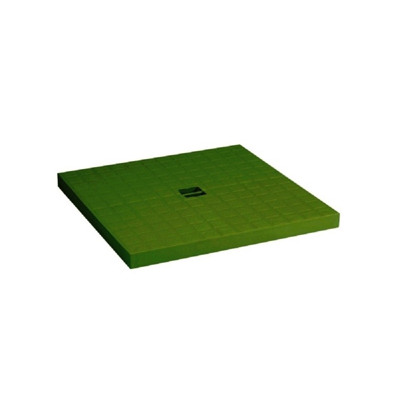 MANHOLE PLASTIC GREEN PEDESTRIAN WITH FRAME