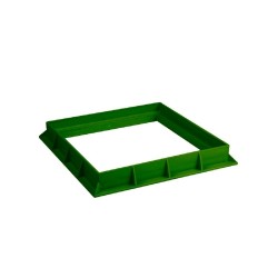 MANHOLE PLASTIC GREEN PEDESTRIAN WITH FRAME