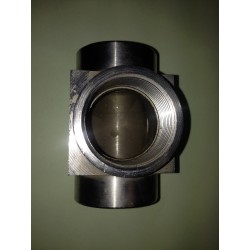 RACCORDO A T FILETTATO AISI 304 RICAVATO DA PIENO