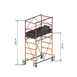TRABATTELLO PONTEGGIO IN ACCIAIO cm 120 x 200 TRABATTELLO PONTEGGIO IN ACCIAIO cm 120 x 200