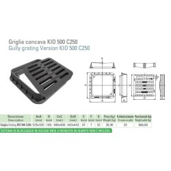 GRIGLIA STRADALE 50X50 KIO classe C 250 non piu ghisa !!