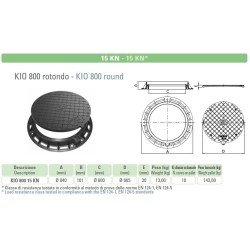 CHIUSINO STRADALE KIO TONDO cm 80 pedonabile