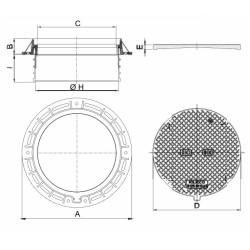 CHIUSINO STRADALE KIO tondo con imbocco B 125