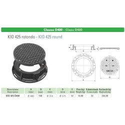 CHIUSINO STRADALE KIO tondo D 400 cm 48