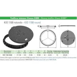CHIUSINO STRADALE KIO rotondo diam. 110 cm