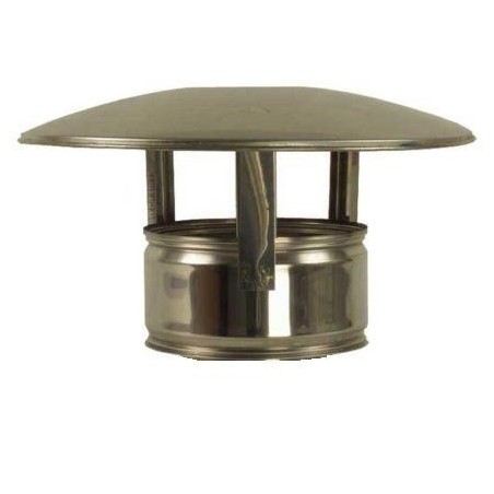 CANNA FUMARIA INOX DOPPIA PARETE CAPPELLO comignolo fumaiolo