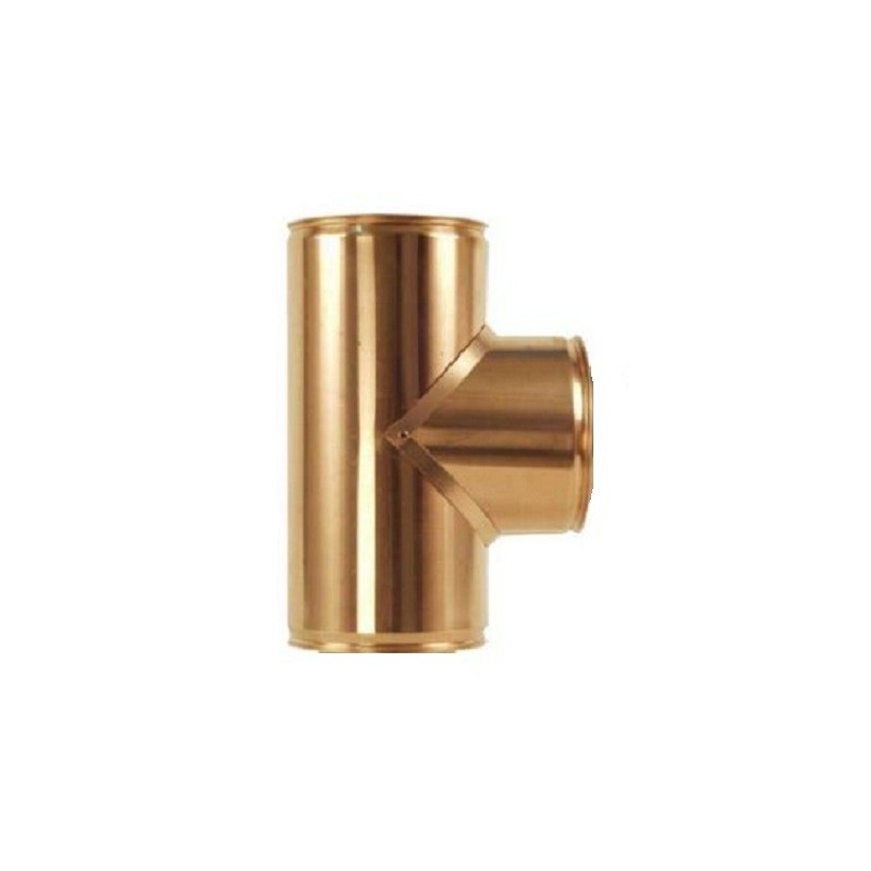 DOUBLE WALL STAINLESS STEEL-COPPER CHIMNEY  T JOINT