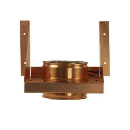 CANNA FUMARIA INOX-RAME DOPPIA PARETE supporto murale