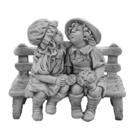 STATUA IN CEMENTO FANCIULLI INNAMORATI