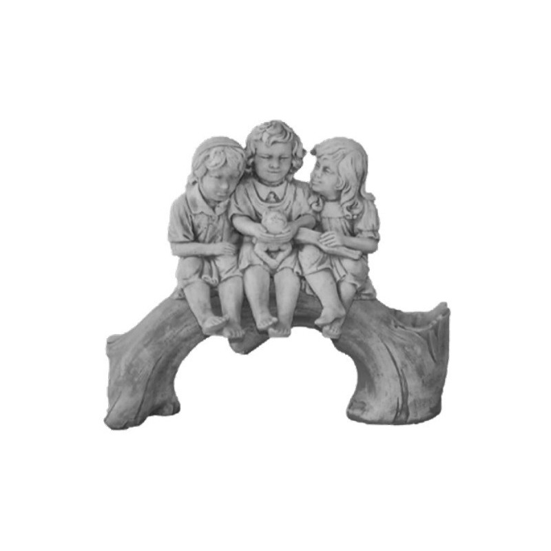 STATUA IN CEMENTO FRATELLINI NEL BOSCO STATUA IN CEMENTO FRATELLINI NEL BOSCO