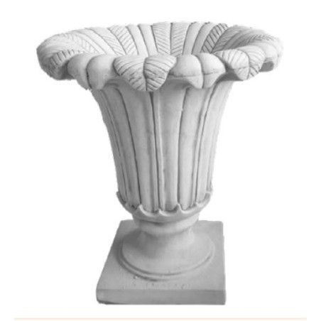 VASO IN CEMENTO ANTICATO PETALI