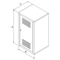 CASSETTA PER CONTATORE GAS TELELETTURA