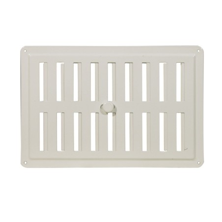 GRIGLIA DI VENTILAZIONE REGOLABILE ACCIAIO BIANCO