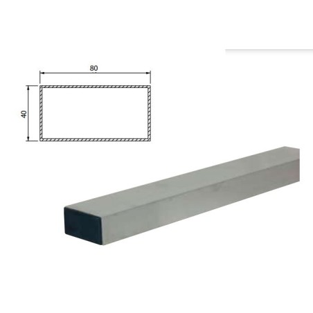 STADIA IN ALLUMINIO mm 80x40x400