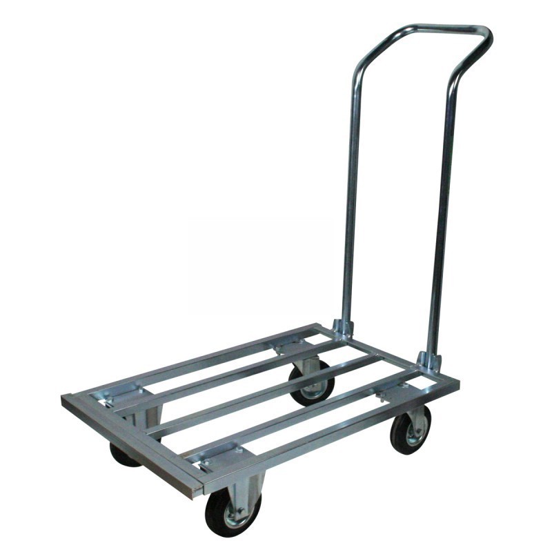 CARRELLO ALLUNGABILE ZINCATO CON MANICO