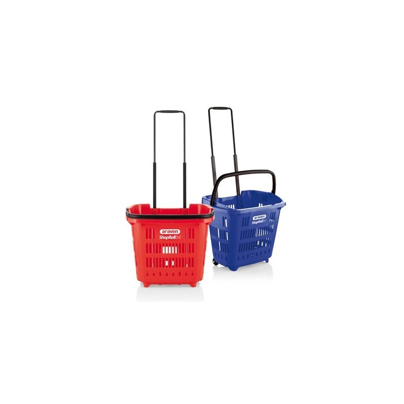 CARRELLO SPESA PLASTICA MANIGLIA ANTIBATTERICA