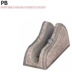 PORTA BICICLETTE IN CEMENTO GRIGIO
