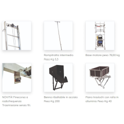 ELEVATORE ELETTRICO IN ALLUMINIO