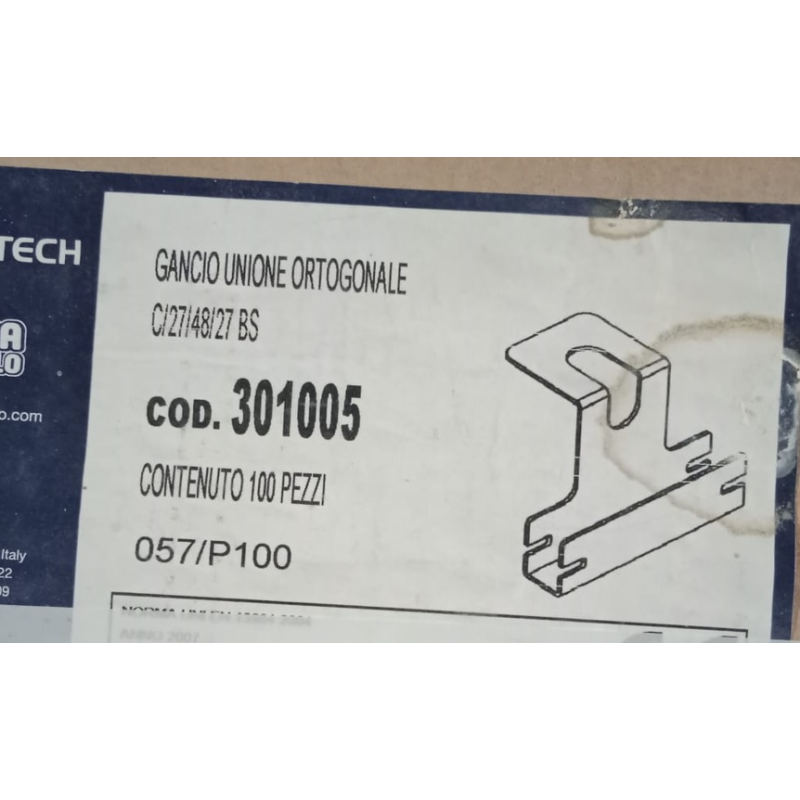 GANCIO UNIONE ORTOGONALE 27/48/27