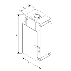 COPRI CALDAIA IN ACCIAIO PREVERNICIATO BIANCO