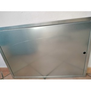 SPORTELLO PER CONTATORE  ACCIAIO ZINCATO CM. 50X70 LEGGERMENTE DIFETTATO