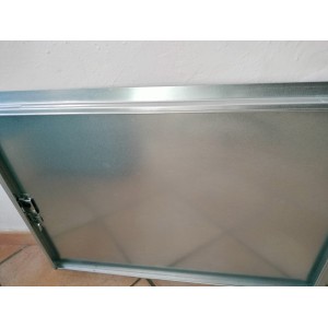 SPORTELLO PER CONTATORE  ACCIAIO ZINCATO CM. 50X70 LEGGERMENTE DIFETTATO