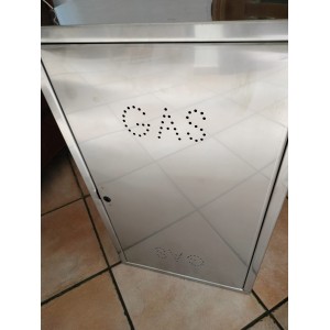 CASSETTA PER CONTATORE GAS ACCIAIO INOX LEGGERMENTE DANNEGGIATA