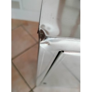 CASSETTA PER CONTATORE GAS ACCIAIO INOX LEGGERMENTE DANNEGGIATA