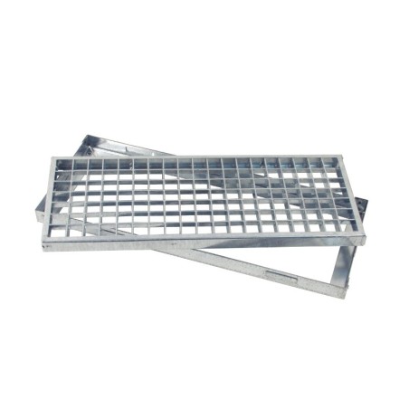 GRIGLIA CON TELAIO maglia 25x25 IN ACCIAIO quadrate e rettangolari