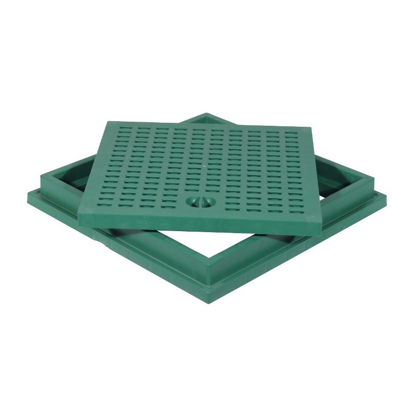 GRIGLIA  IN PLASTICA VERDE CON TELAIO varie misure