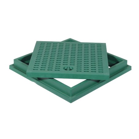 GRIGLIA  IN PLASTICA VERDE CON TELAIO varie misure