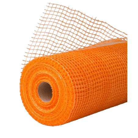 RETE ARANCIO FIBRA PORTA INTONACO RASATURE cm 1 x 1