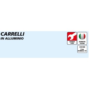 CARRELLI IN ALLUMINIO con RUOTE