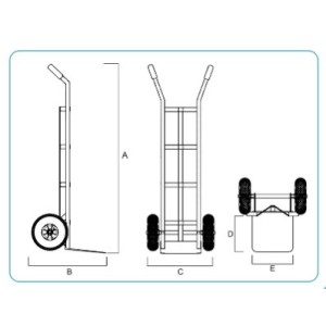 CARRELLI IN ALLUMINIO con RUOTE