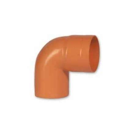 CURVA CHIUSA PER TUBO IN PVC ARANCIO