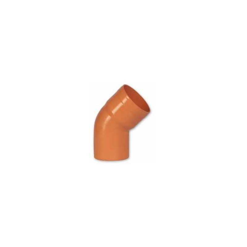 CURVA APERTA PER TUBO IN PVC ARANCIO CURVA APERTA PER TUBO IN PVC ARANCIO