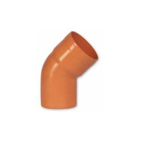 CURVA APERTA PER TUBO IN PVC ARANCIO