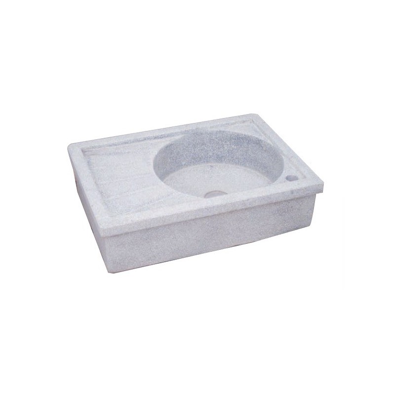 GRIT SMOOTH SINK cm 72 HOLE 44x44 many colours available