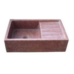 GRIT SMOOTH SINK cm 80 HOLE 38x38 many colours available