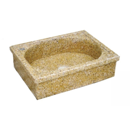 COLOURED POLISHED GRIT SINK cm 68x52 many colours available
