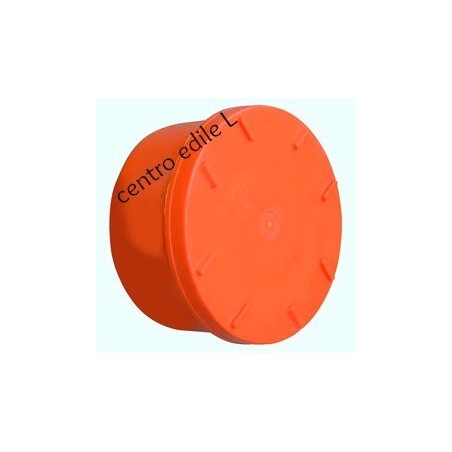 TAPPO A VITE PER TUBO IN PVC ARANCIO 