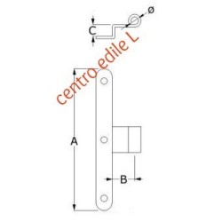 TI PER PERSIANA 20X3 d. 10 PIEGATO acciaio zincato