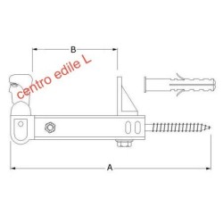FERMAPERSIANA A VITE "OMETTO" acciaio zincato