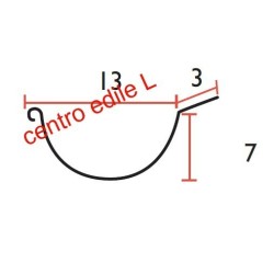 ANGOLI IN RAME TONDO CON ALETTA per gronde