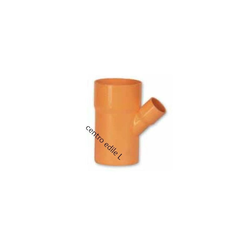DERIVAZIONE RIDOTTA PER TUBO IN PVC ARANCIO FOGNATURA DERIVAZIONE RIDOTTA PER TUBO IN PVC ARANCIO FOGNATURA