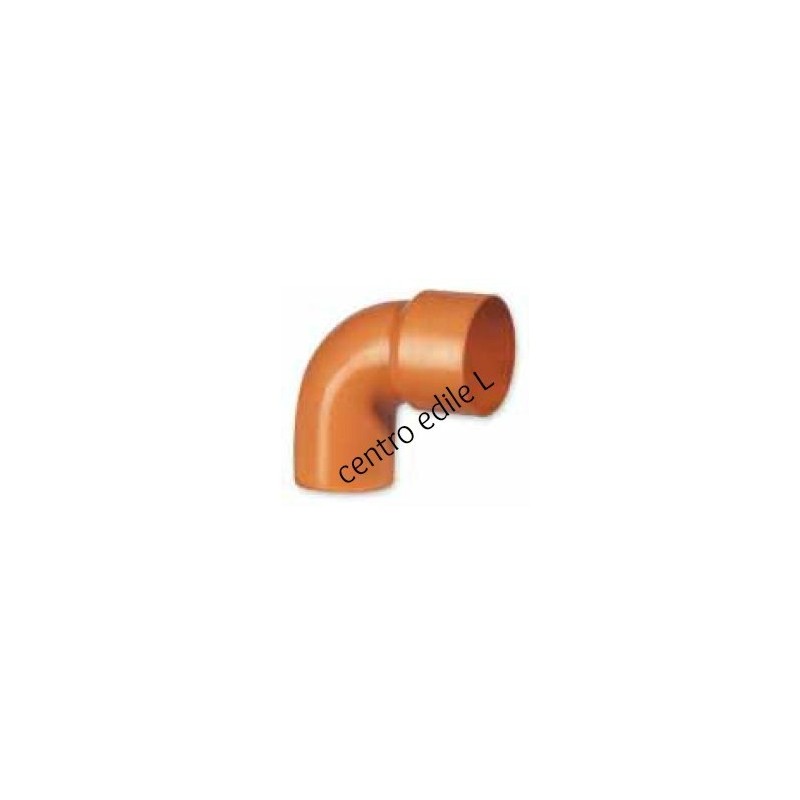 CURVA WC TECNICA TUBO IN PVC ARANCIO FOGNATURA CURVA WC TECNICA TUBO IN PVC ARANCIO FOGNATURA