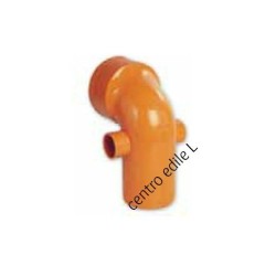 CURVA WC TECNICA TUBO IN PVC ARANCIO FOGNATURA CURVA WC TECNICA TUBO IN PVC ARANCIO FOGNATURA
