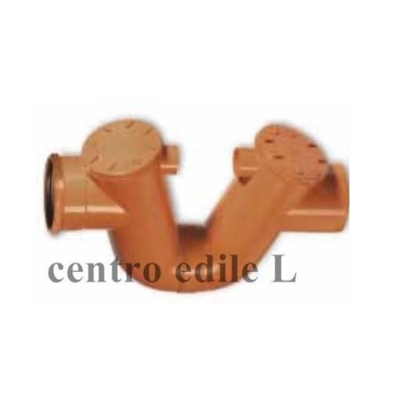 SIFONE PER TUBO IN PVC FOGNATURA CON GUARNIZIONE