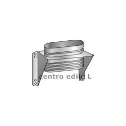 CANNA FUMARIA d. 130 ACCIAIO INOX AISI 316 OVALE