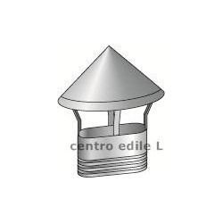 CANNA FUMARIA d. 130 ACCIAIO INOX AISI 316 OVALE